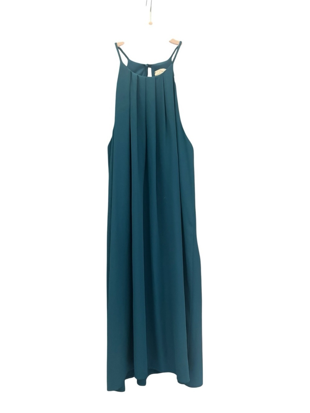 Everly Sleeveless Teal Halter Dress Size Small (S)